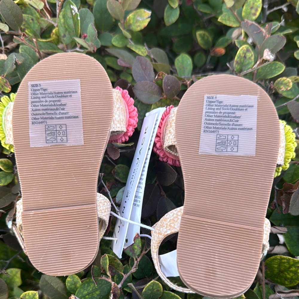 Janie and Jack Kids Raffia Sandals - Picture 6 of 8